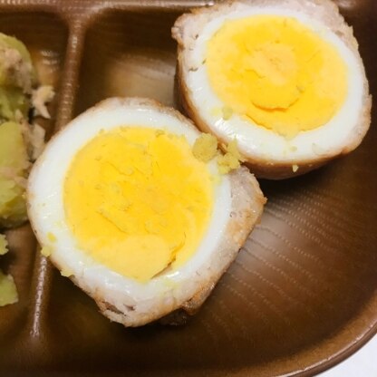 肉巻き大好きで初めて卵で作りました！丸くって可愛らしかったです。